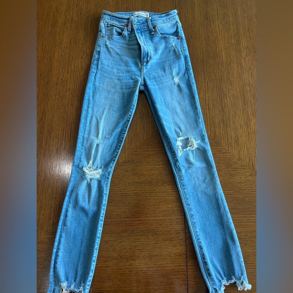 High Rise Super Skinny Ankle jeans from Abercrombie & Fitch